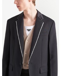 Prada Single Breasted Mohair Wool Jacket