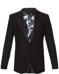 Alexander McQueen Single Breasted Wool And Mohair Blend Blazer