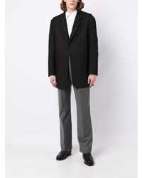 The Row Single Breasted Wool Blend Blazer