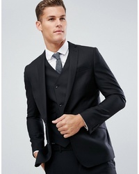 ASOS DESIGN Slim Suit Jacket In Black 100% Wool