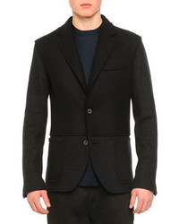 Lanvin Two Button Wool Jacket Black