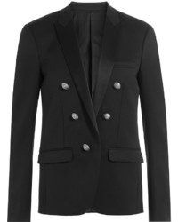 Balmain Wool Blazer With Embossed Buttons