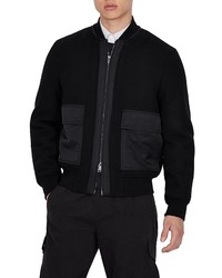 Armani Exchange Ax Wool Bomber Jacket