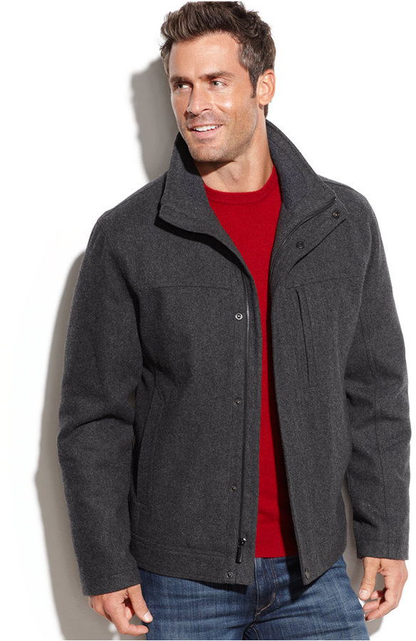 london fog wool bomber jacket