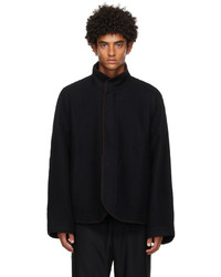 3MAN Black Wool Blanket Jacket