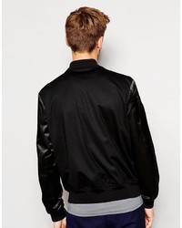 Paul Smith Ps By Bomber Jacket With Sateen Sleeves