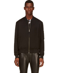 Damir Doma Silent By Black Modified Bomber Jacket