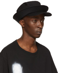 Yohji Yamamoto Black Cloche Bucket Hat