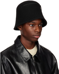 Y's Black Wool Bucket Hat