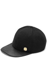 Vince Camuto Quilted Brim Wool Baseball Cap