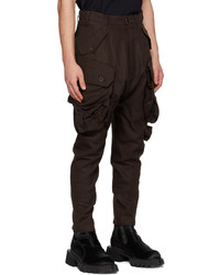 Julius Brown Gas Mask Cargo Pants