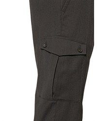 Dolce & Gabbana 18cm Micro Chevron Wool Cargo Trousers