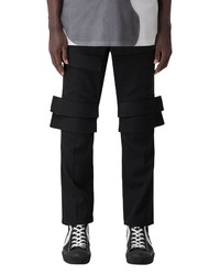 Burberry Wool De Poudre Cargo Pants In Black At Nordstrom