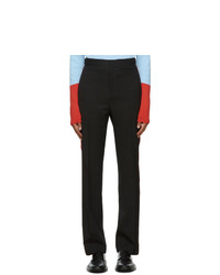 Wales Bonner Black And Red Dub Trousers