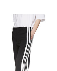 Balenciaga Black And White Stretch Trousers