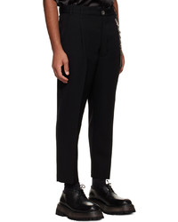 Song For The Mute Black Chain Pleated Trousers