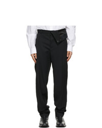 Y/Project Black Classic Asymmetric Waist Trousers
