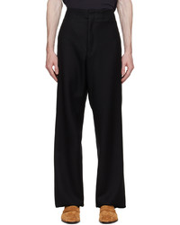 Zegna Black Compact Trousers