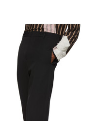 Jil Sander Black Cropped High Waist Trousers