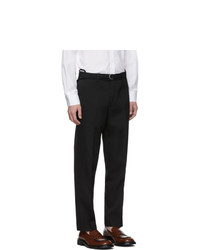 Helmut Lang Black Cropped Slim Fit Trousers