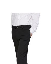 Helmut Lang Black Cropped Slim Fit Trousers