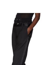 Balmain Black Double Waistband Trousers