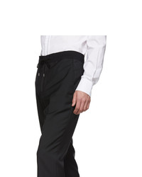 Lanvin Black Gros Belt Slim Fit Trousers