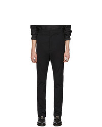 Deepti Black Low Crotch Membrane Trousers