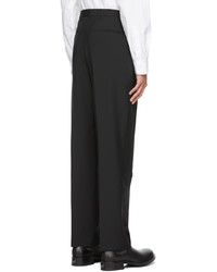 Valentino Black Mohair Wool Trousers