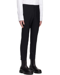 Solid Homme Black Piped Trousers