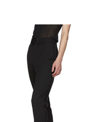 Isabel Benenato Black Piping Trousers