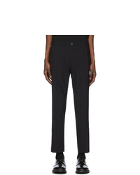 Solid Homme Black Piping Trousers