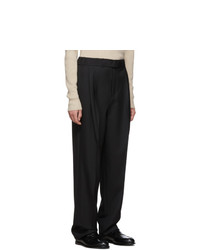 Lemaire Black Pleated Trousers