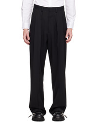 Moschino Black Pleated Trousers