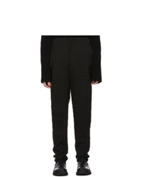 Bottega Veneta Black Scuba Suiting Intrecciato Trousers