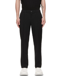 Solid Homme Black Set Up Trousers