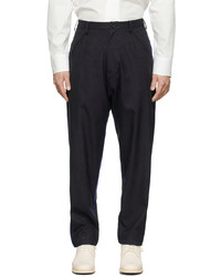 Sulvam Black Side Piping Trousers