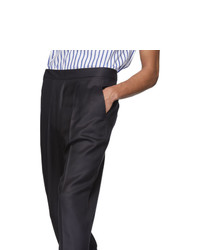 Martin Asbjorn Black Silk David Cropped Trousers
