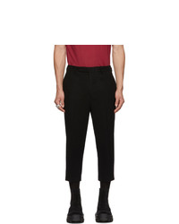 Rick Owens Black Slim Cropped Astaire Trousers