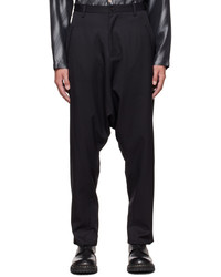 Sulvam Black Slim Sarrouel Trousers