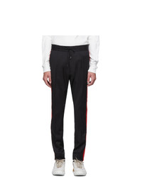 Hugo Black Solid Stripe Trousers