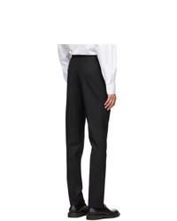 Husbands Black Tapered High Waist Trousers