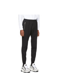 DSQUARED2 Black Tropical Stretch Wool Jogger Fit Trousers