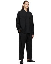 s.k. manor hill Black Tropical Wool 1st Ascent Trousers