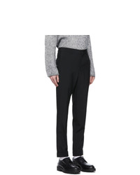 Comme Des Garcons Homme Plus Black Tropical Wool Trousers