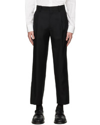 Solid Homme Black Vented Trousers