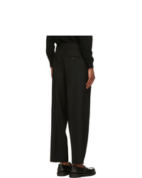 Second/Layer Black Virgin Wool Velluto Trousers