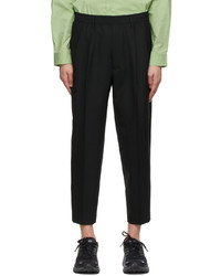 N. Hoolywood Black Wide Tapered Easy Trousers