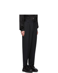 Hope Black Wide Trap Trousers