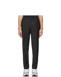 Harmony Black Wool And Mohair Paolo Trousers